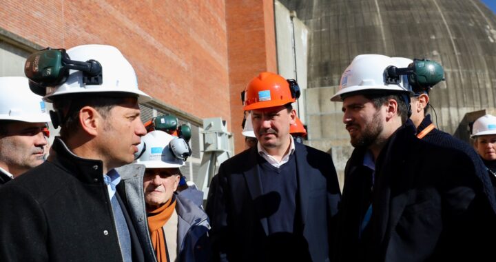 Kicillof, Martínez y Basualdo visitaron el Complejo Nuclear Atucha