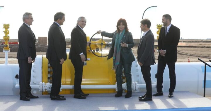 El Gobierno inauguró Gasoducto Néstor Kirchner con llamado a la «unidad»