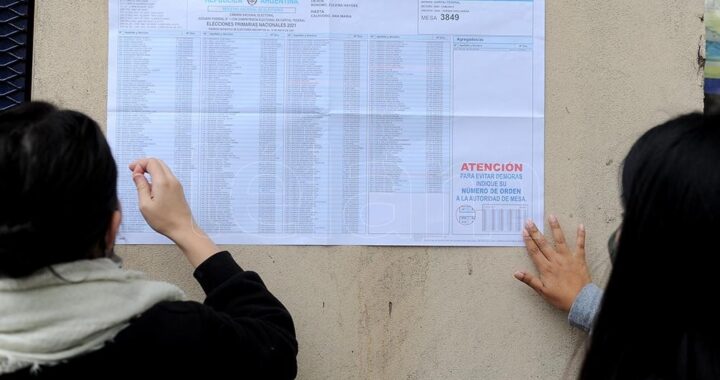 Dónde voto: buscate en el padrón para las PASO 2023