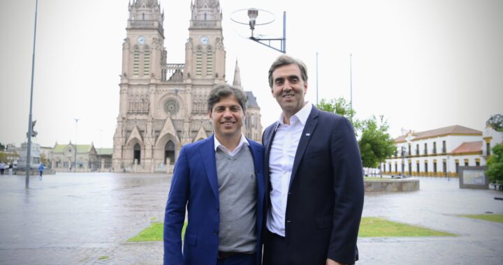 Kicillof y Boto recorrieron los avances de las obras del Río Luján