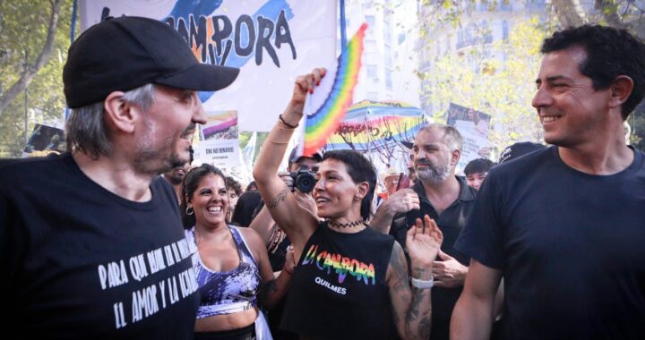 Mayra, en la marcha antifascista: «Milei es cruel y quiere someter al país en su insensibilidad»