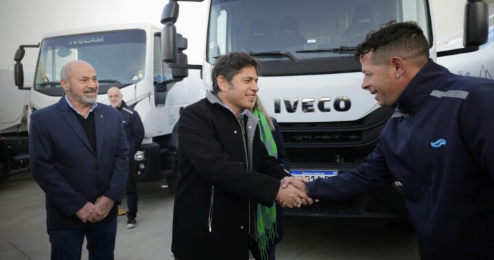 Kicillof y Secco recorrieron la obra de la nueva planta potabilizadora para la región capital