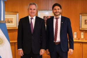 Pullaro le llevó al canciller un documento en defensa de la producción santafesina de biodiésel