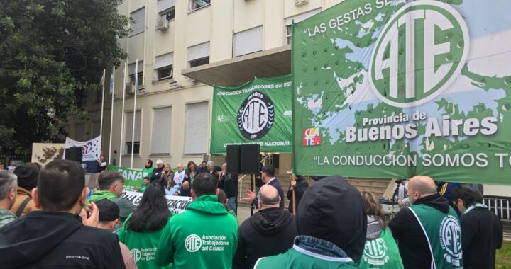 ATE protestó en Fabricaciones Militares para rechazar su intento de privatización y aseguran que el conflicto se va a profundizar